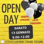 OPEN DAY - 13 gennaio dalle 9.00 alle 12.00